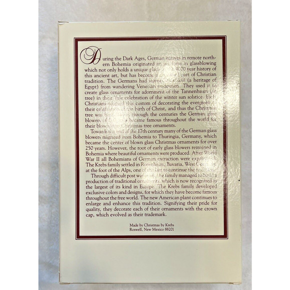 Vintage 36 Christmas by Krebs Ornaments Dusty Rose Round USA made Nostalgia EUC - Picture 4 of 4